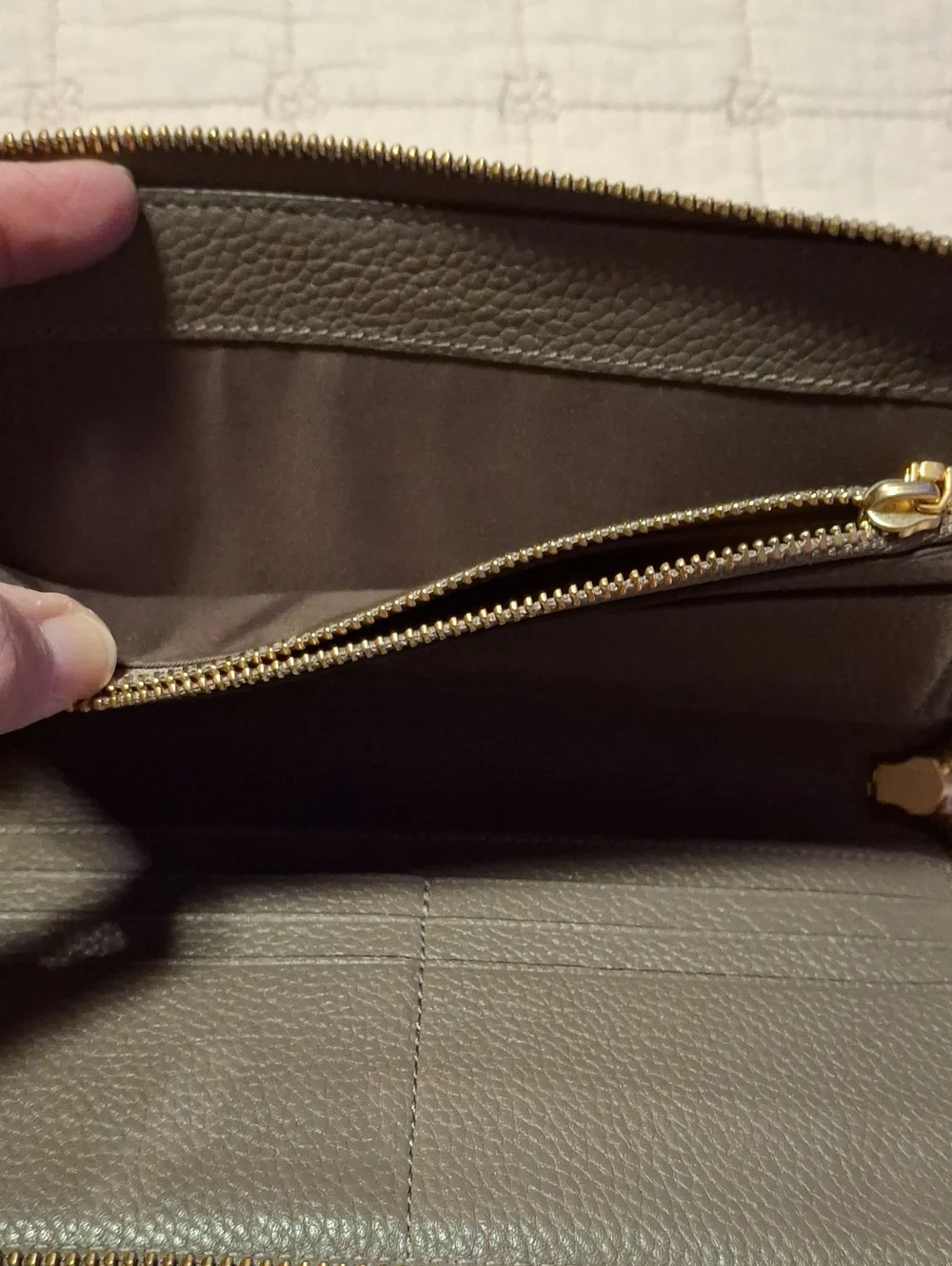 Tory Burch pebbled leather